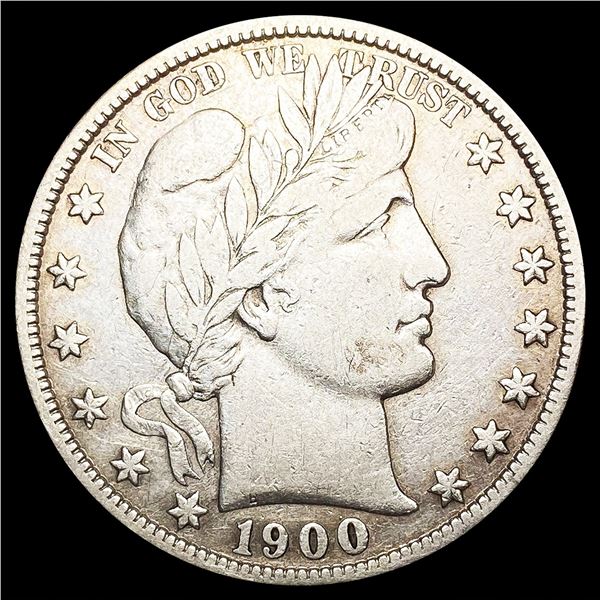 1900-S Barber Half Dollar LIGHTLY CIRCULATED