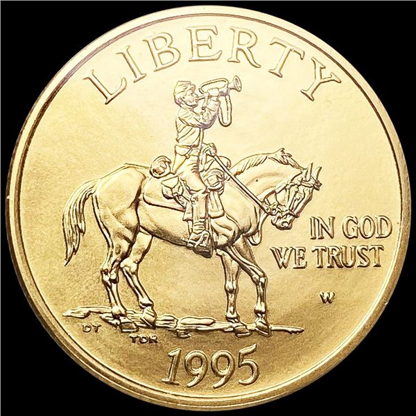 1995-W US Commem .25oz Gold $5 SUPERB GEM BU