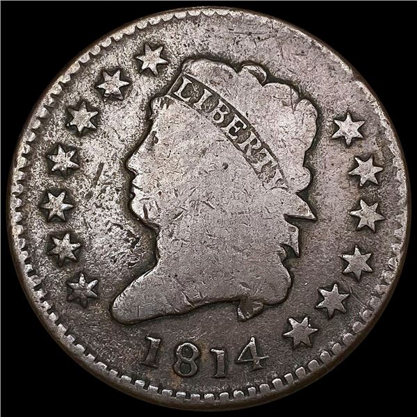 1814 Large Cent NICELY CIRCULATED