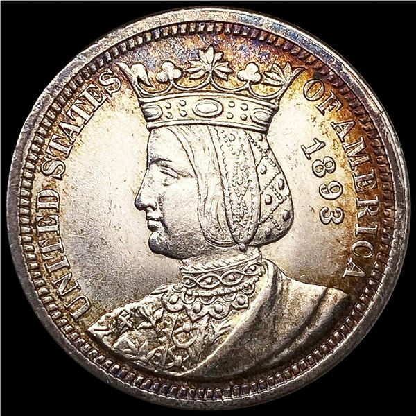 1893 Isabella Silver Quarter UNCIRCULATED