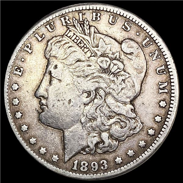 1893-CC Morgan Silver Dollar LIGHTLY CIRCULATED