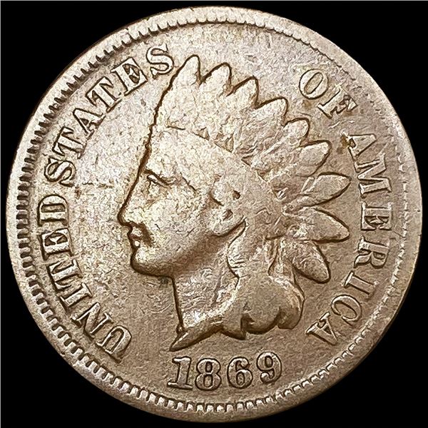 1869 Indian Head Cent NICELY CIRCULATED