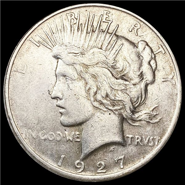 1927-D Silver Peace Dollar NEARLY UNCIRCULATED