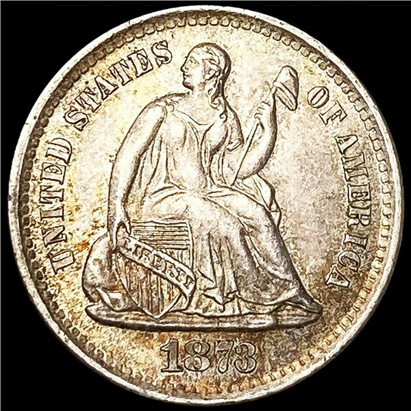 1873-S Seated Liberty Half Dime UNCIRCULATED