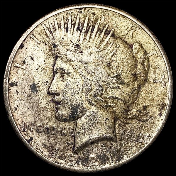 1921 Silver Peace Dollar ABOUT UNCIRCULATED