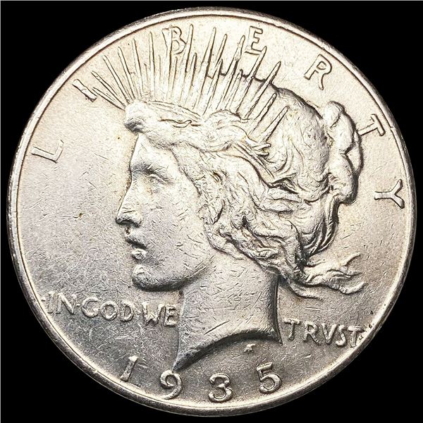 1935 Silver Peace Dollar CLOSELY UNCIRCULATED