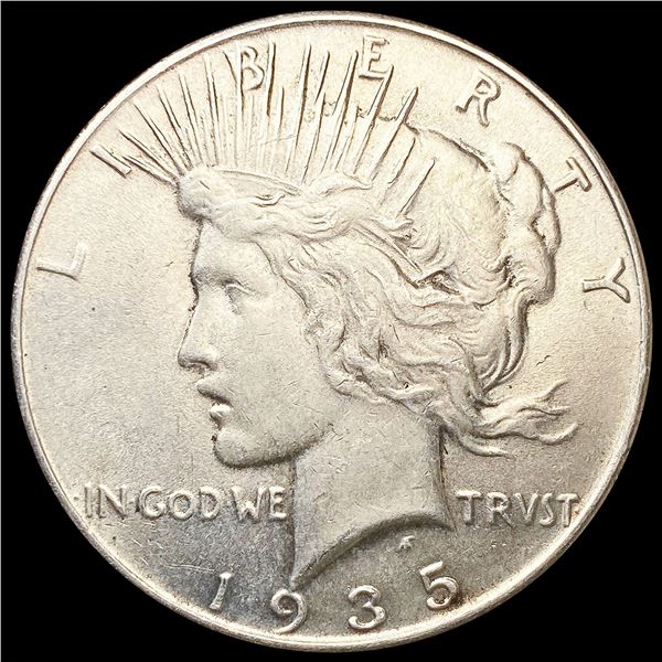1935 Silver Peace Dollar CLOSELY UNCIRCULATED