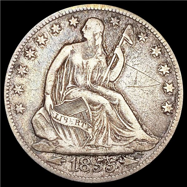 1855-O Seated Liberty Half Dollar LIGHTLY CIRCULAT