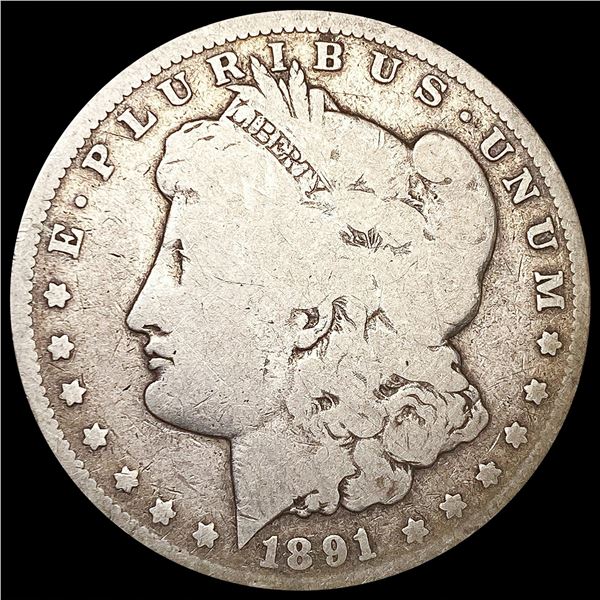 1891-CC Morgan Silver Dollar NICELY CIRCULATED