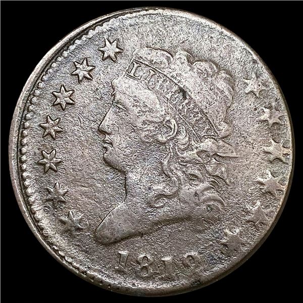 1812 2% Misaligned Die Obv Large Cent ABOUT UNCIRC