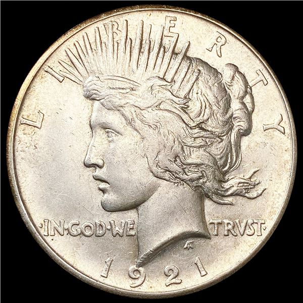 1921 Silver Peace Dollar NEARLY UNCIRCULATED