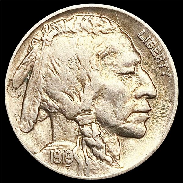 1919-D Buffalo Nickel LIGHTLY CIRCULATED