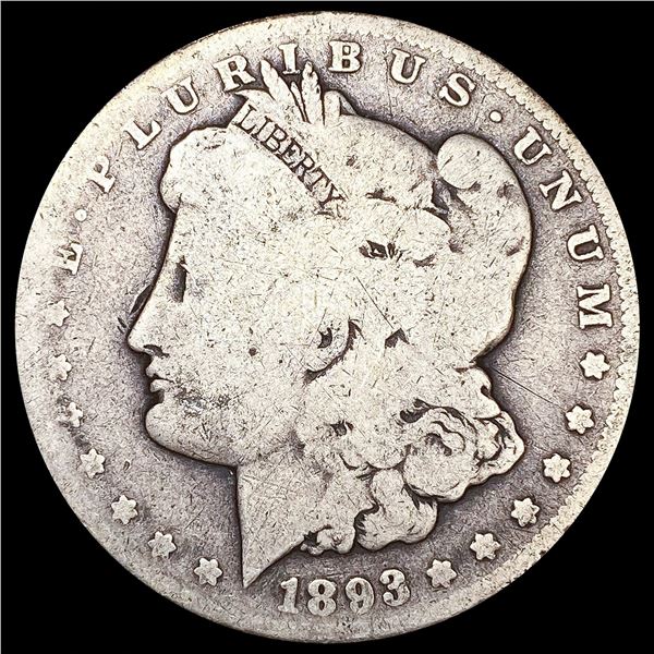 1893-CC Morgan Silver Dollar NICELY CIRCULATED