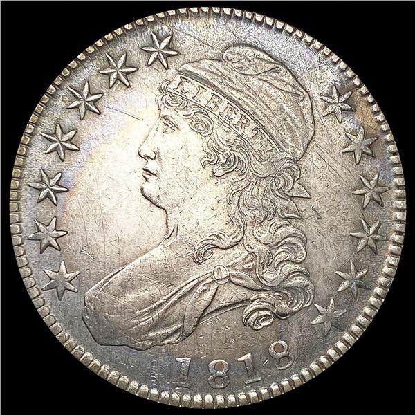 1818 Capped Bust Half Dollar CLOSELY UNCIRCULATED