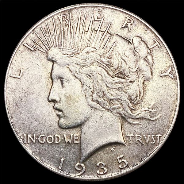 1935 Silver Peace Dollar CLOSELY UNCIRCULATED