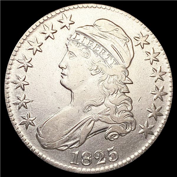 1825 Capped Bust Half Dollar CLOSELY UNCIRCULATED