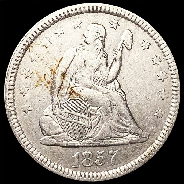 1857 Seated Liberty Quarter LIGHTLY CIRCULATED