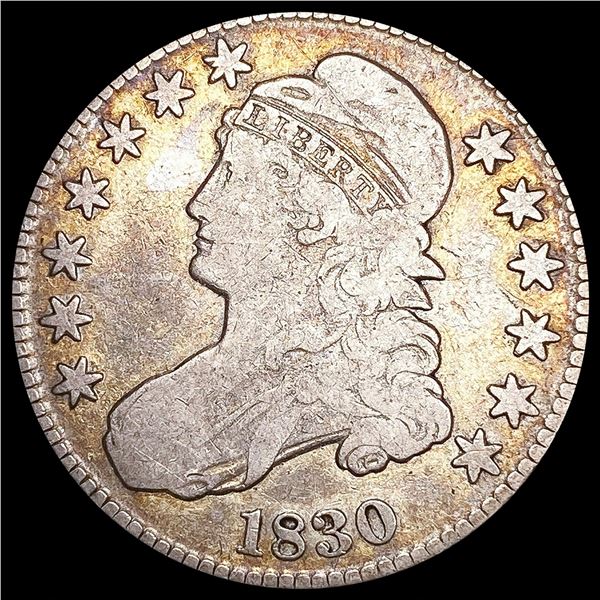 1830 0-117 Cap Bust Half Dollar R1 NICELY CIRCULAT