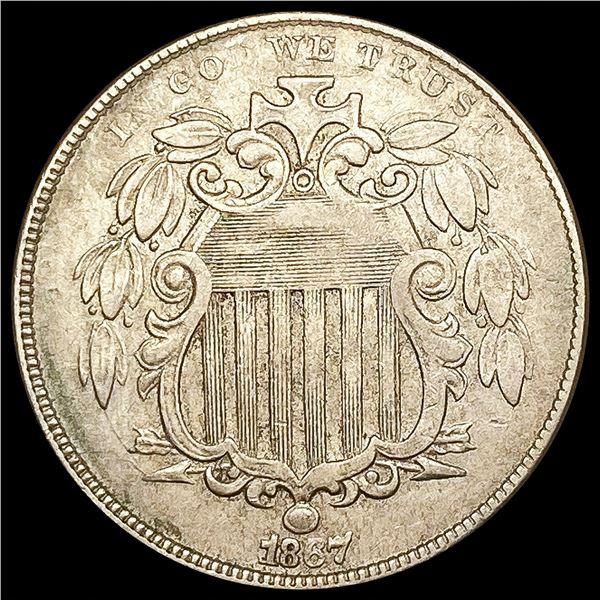 1867 Shield Nickel LIGHTLY CIRCULATED