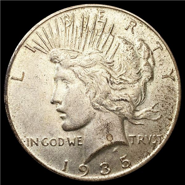 1935-S Silver Peace Dollar CLOSELY UNCIRCULATED