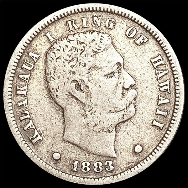 1883 Kingdom of Hawaii Dime NICELY CIRCULATED