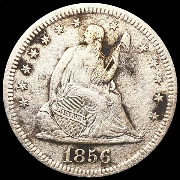 1856-S Seated Liberty Quarter NEARLY UNCIRCULATED