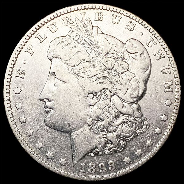 1893 Morgan Silver Dollar NEARLY UNCIRCULATED