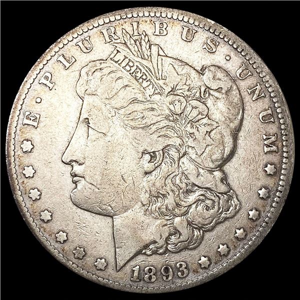 1893-CC Morgan Silver Dollar LIGHTLY CIRCULATED