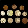 Image 1 : (11) Varied US Coinage (1877, 1883, 1865, 1910-S,