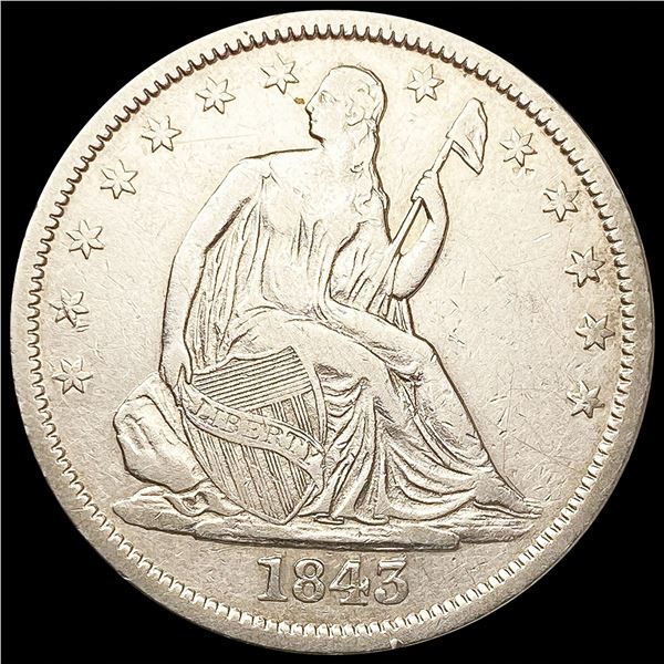 1843-O Seated Liberty Half Dollar ABOUT UNCIRCULAT