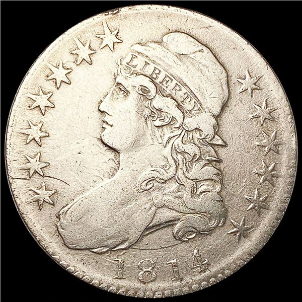1814 Capped Bust Half Dollar LIGHTLY CIRCULATED
