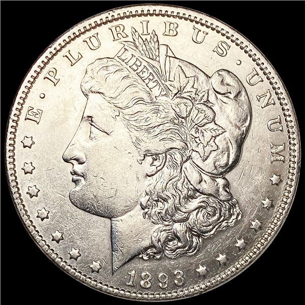 1893 Morgan Silver Dollar CLOSELY UNCIRCULATED