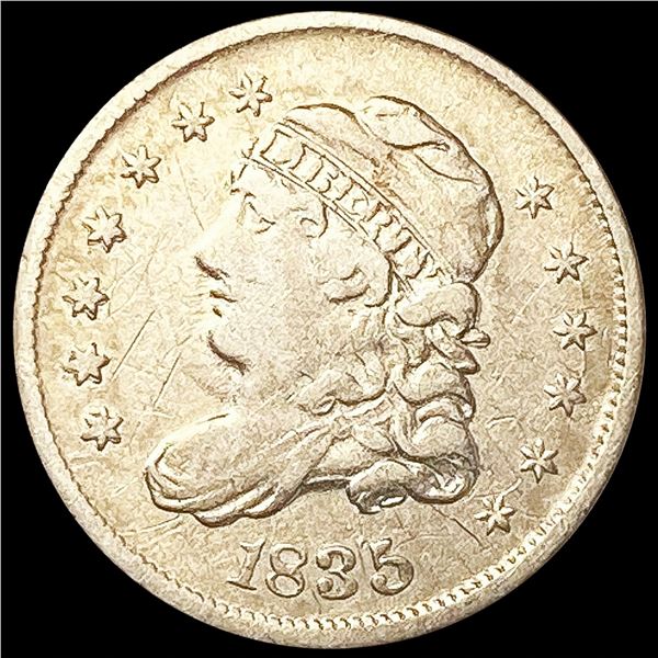 1835 Capped Bust Half Dime LIGHTLY CIRCULATED