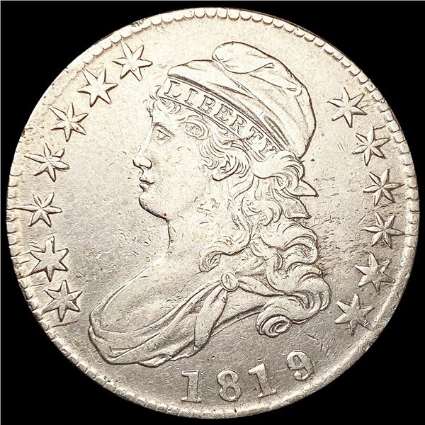 1819 Capped Bust Half Dollar NEARLY UNCIRCULATED