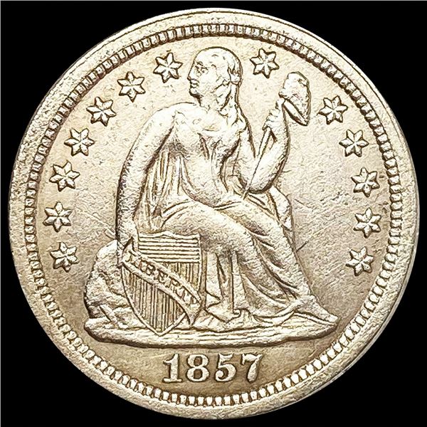 1857 Seated Liberty Dime CLOSELY UNCIRCULATED