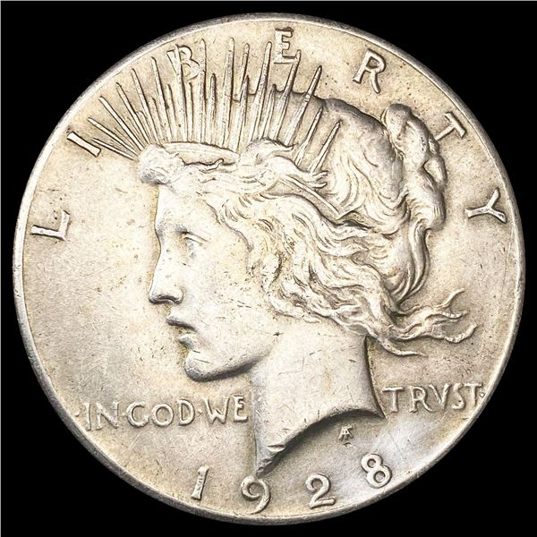 1928 Silver Peace Dollar CLOSELY UNCIRCULATED