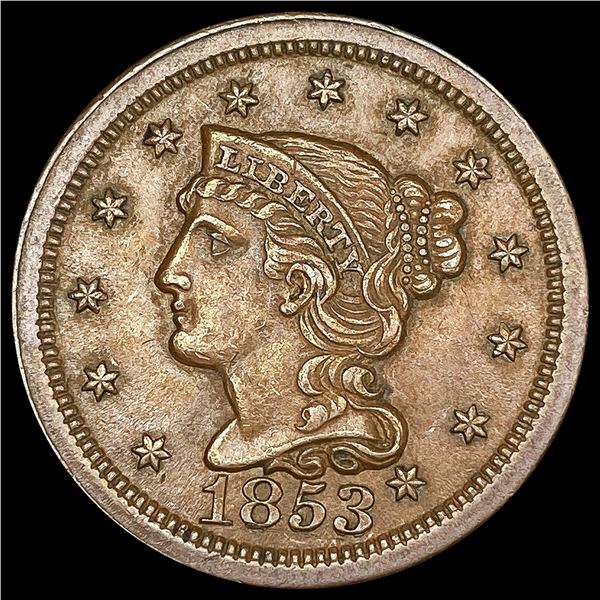 1853 Large Cent CLOSELY UNCIRCULATED