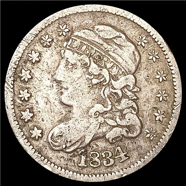 1834 Capped Bust Half Dime NICELY CIRCULATED