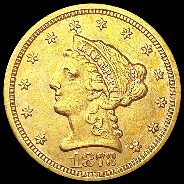 1873-S $2.50 Gold Quarter Eagle UNCIRCULATED