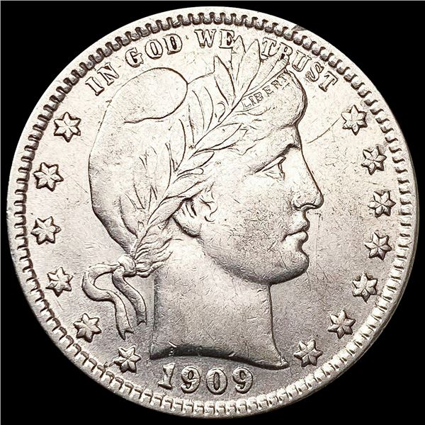 1909-S Barber Quarter CLOSELY UNCIRCULATED