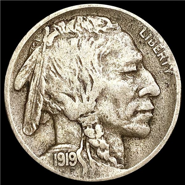 1919-D Buffalo Nickel NICELY CIRCULATED