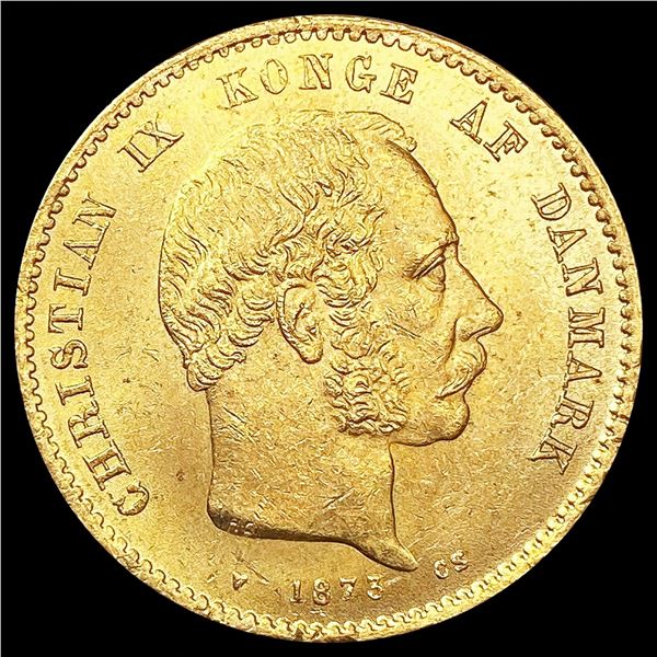 1873 Denmark .2593oz Gold 20 Kroner UNCIRCULATED