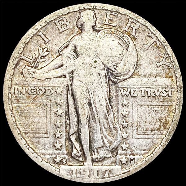 1917-S Standing Liberty Quarter LIGHTLY CIRCULATED