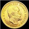 Image 1 : 1901 Sweden .0648oz Gold 5 Kronor GEM BU