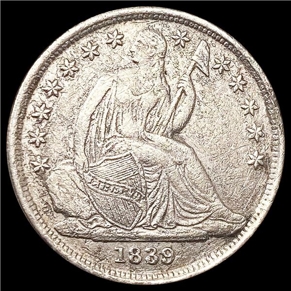 1839-O Seated Liberty Dime NEARLY UNCIRCULATED