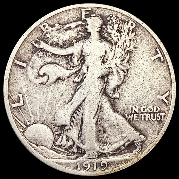 1919-S Walking Liberty Half Dollar NICELY CIRCULAT
