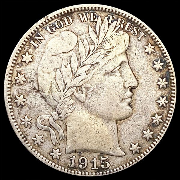 1915-S Barber Half Dollar ABOUT UNCIRCULATED