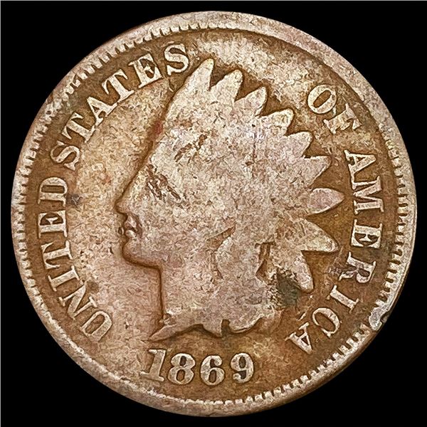 1869 Indian Head Cent NICELY CIRCULATED