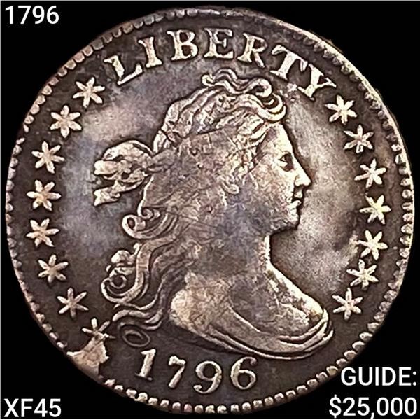 1796 Draped Bust Dime NEARLY UNCIRCULATED