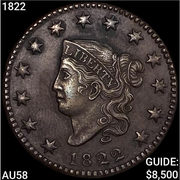 1822 Coronet Head Cent CHOICE AU
